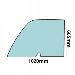 SZYBA MANITOU BOCZNA GÓRNA W DRZWI MHT MLT MT MVT (0361)
