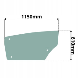 SZYBA BOCZNA PRAWA LEWA DOLNA VOGELE 1830-3 1482 (0371)