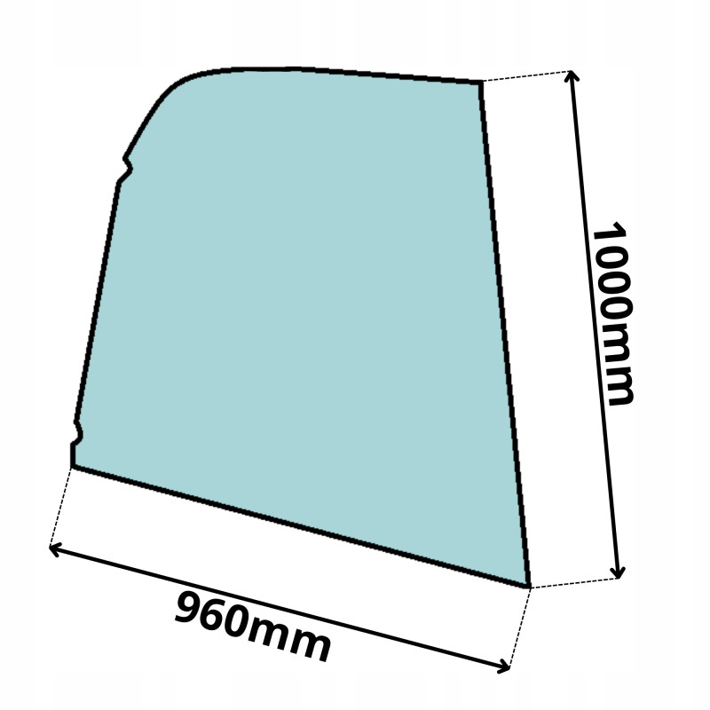 SZYBA BOCZNA PRAWA LINDE H100 H120 H140 SERIA 359 (0611)
