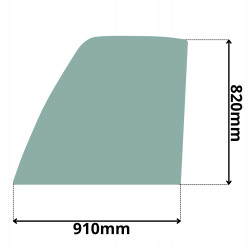 SZYBA GÓRNA BOCZNA DRZWI JCB SERIA 520 530 540 550 (0617)