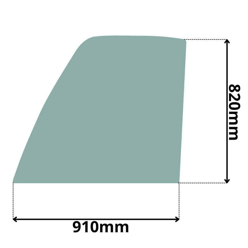 SZYBA GÓRNA BOCZNA DRZWI JCB SERIA 520 530 540 550 (0617)