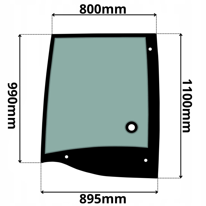SZYBA LEWA DRZWI BOMAG (0620)-SITODRUK