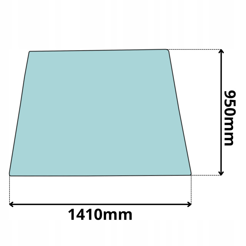 SZYBA CZOŁOWA PRZÓD JCB 3C 3D 3CX 4C P7 BLACK GREY (0622)