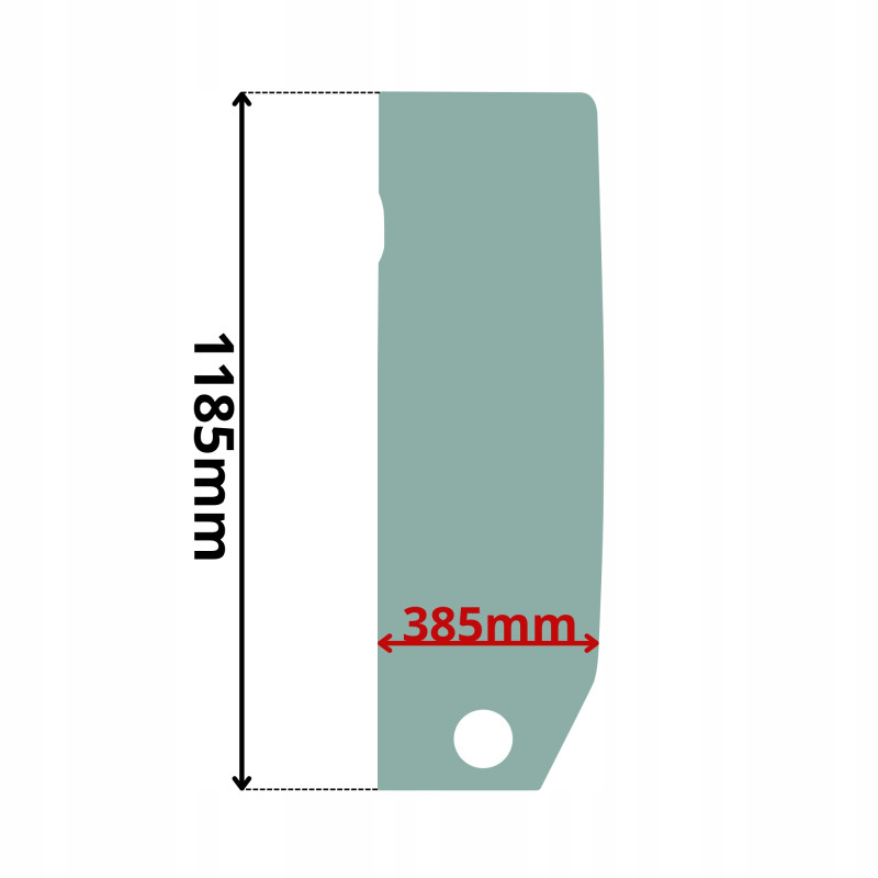 SZYBA BOCZNA LEWA TAKEUCHI TB228 TB235 TB250 2009- (0624)