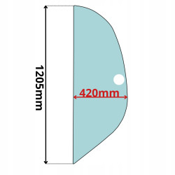 SZYBA BOCZNA LEWA MANITOU MLT625 MT420625730930 (0627)