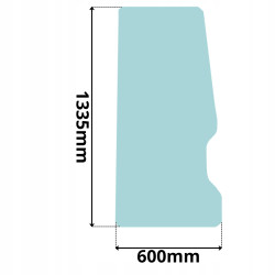SZYBA LEWA PRAWA DRZWI BOCZNA JCB 407 408 409 410 (0389)