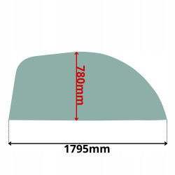 SZYBA BOK BOCZNA PRAWA FIAT KOBELCO CASE NEW HOLLAND (0657)