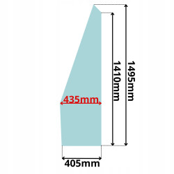 SZYBA LEWA PRAWA PRZEDNIA NAROŻNA CAT 902 906 908 (0414)