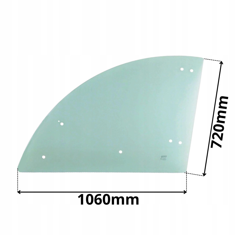 SZYBA BOCZNA W DRZWI GÓRNA BOBCAT MF MASSEY FERGUSON (0419)