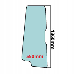 SZYBA BOCZNA LEWA PRAWA W DRZWI DRESSTA (0421)