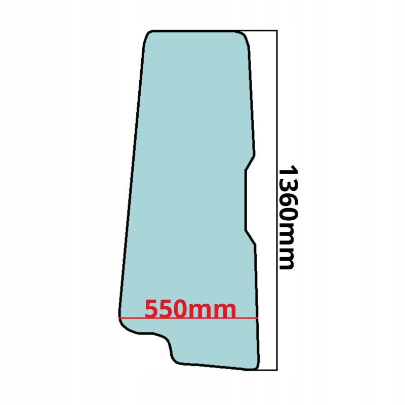 SZYBA BOCZNA LEWA PRAWA W DRZWI DRESSTA (0421)