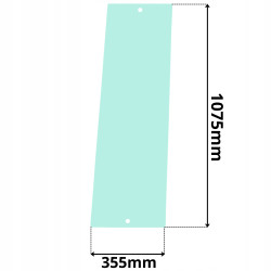 SZYBA PRZD LEWA PRAWA NAROŻNA LIEBHERR L506-L522 (0428)