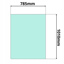 SZYBA PRZEDNIA CZOŁOWA JCB 520 520-55 526 528 530 (0433)