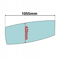 SZYBA W DRZWI DOLNA LEWA JCB JS130-JS460 SERIA 1 (0443)