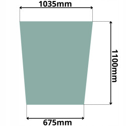 SZYBA PRZEDNIA CZOŁOWA KOMATSU WA150 WA200 250 320 (0450)