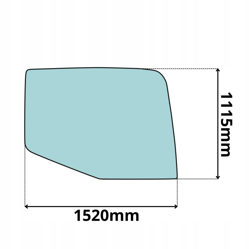 SZYBA BOCZNA PRAWA KOMATSU SERIA HB PC PW -8-10-11 (0461)