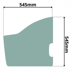 SZYBA JCB DRZWI DOLNA LEWA BOCZNA 8025-8035ZTS CTS (0472)
