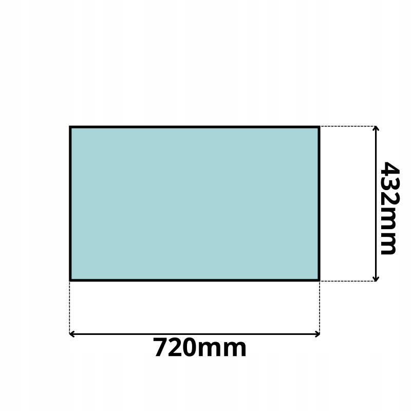 SZYBA PRZÓD CZOŁOWA DOLNA KUBOTA KX014 015 016 018 (0475)