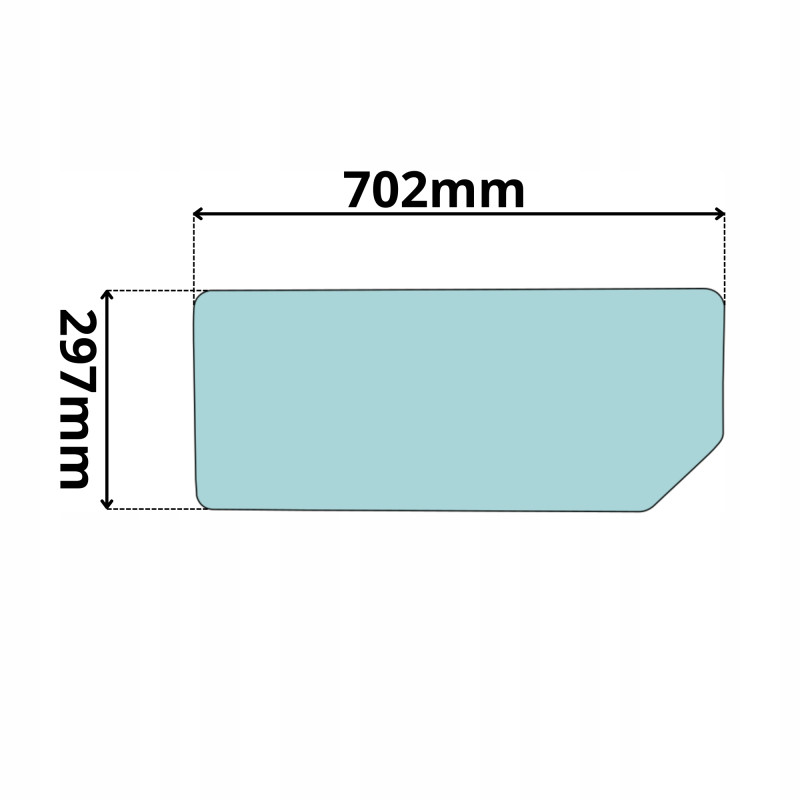 SZYBA TYLNA DOLNA CASE NEW HOLLAND FORD FIAT (0483)