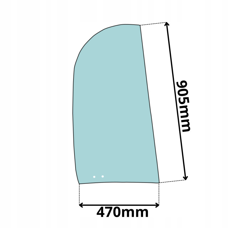 SZYBA PRAWA PRZESUWNA JCB 8014 8016 8018 8020 CTS (0486)