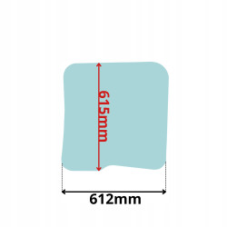 SZYBA DACHOWA DACH LINDE E20 E25 E30 E35 SERIA 387 (0491)