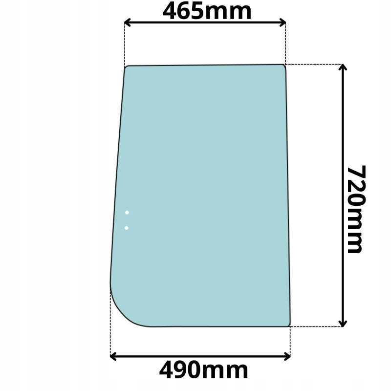 SZYBA BOK PRAWA PRZESUWNA JOHN DEERE AIRMAN HITACHI ZAXIS (0493)