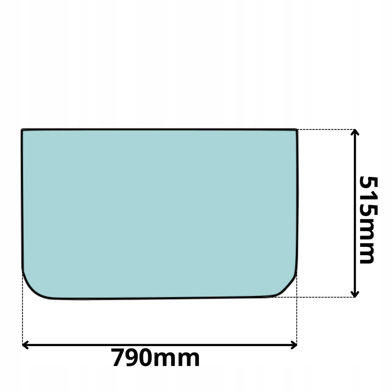 SZYBA PRZÓD DÓŁ DOLNA CZOŁOWA LIEBHERR LITRONIC C (0494)