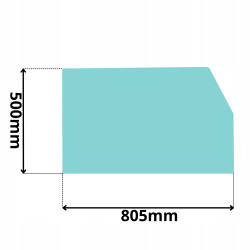 SZYBA PRZÓD CZOŁOWA DOLNA JCB 8014-8018 8040 98-05 (5003)