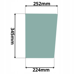 SZYBA PRZÓD PRAWA DOLNA VOLVO BL60 BL61 BL70 BL71 (5011)