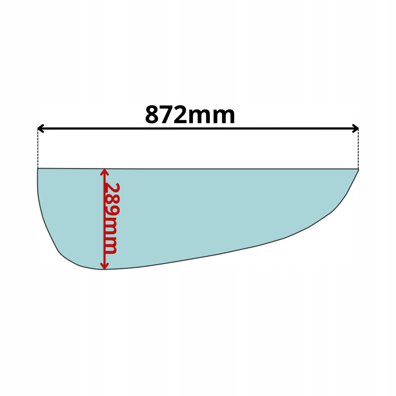 SZYBA BOCZNA BOK DRZWI DOLNA LIEBHERR R900C-R984C (5013)