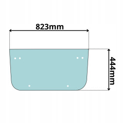SZYBA PRZEDNIA DOLNA LIEBHERR R914-R960 LITRONIC (5014)