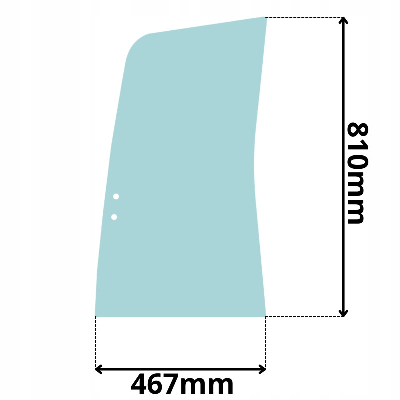 SZYBA BOCZNA LEWA DRZWI PRZÓD CAT SOILMEC MOROOKA (5020)