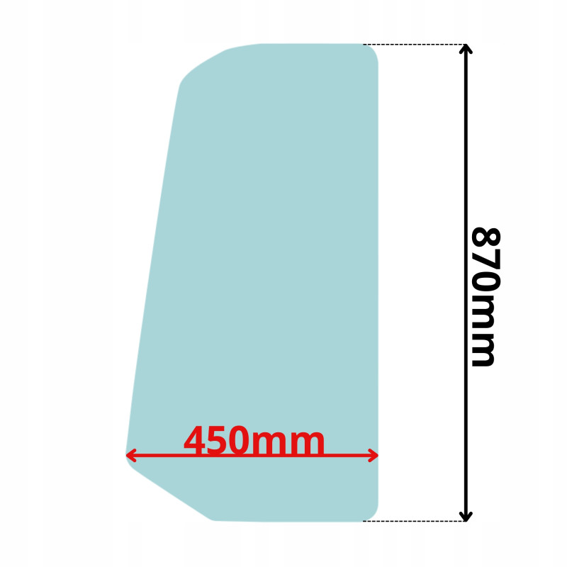 SZYBA BOCZNA LEWA DRZWI SUNWARD SWE15 SWE17 SWE18 (5021)