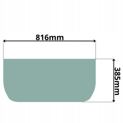 SZYBA PRZÓD DOLNA CZOŁOWA EC EW EWR VOLVO SERIA C D E (5023)