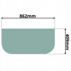 SZYBA PRZEDNIA DOLNA VOLVO EC SERIA B FV (5024)