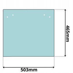 SZYBA PRAWA W DRZWI GÓRNA BOCZNA XCMG ZL30G ZL50G (5028)