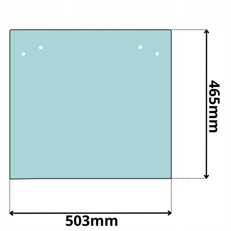 SZYBA PRAWA W DRZWI GÓRNA BOCZNA XCMG ZL30G ZL50G (5028)