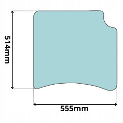 SZYBA DACHOWA LINDE 391 GÓRNA H14 H16 H18 H20 (5034)