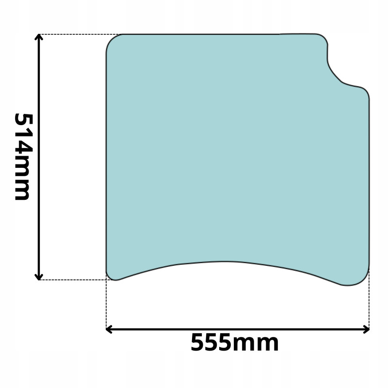 SZYBA DACHOWA LINDE 391 GÓRNA H14 H16 H18 H20 (5034)