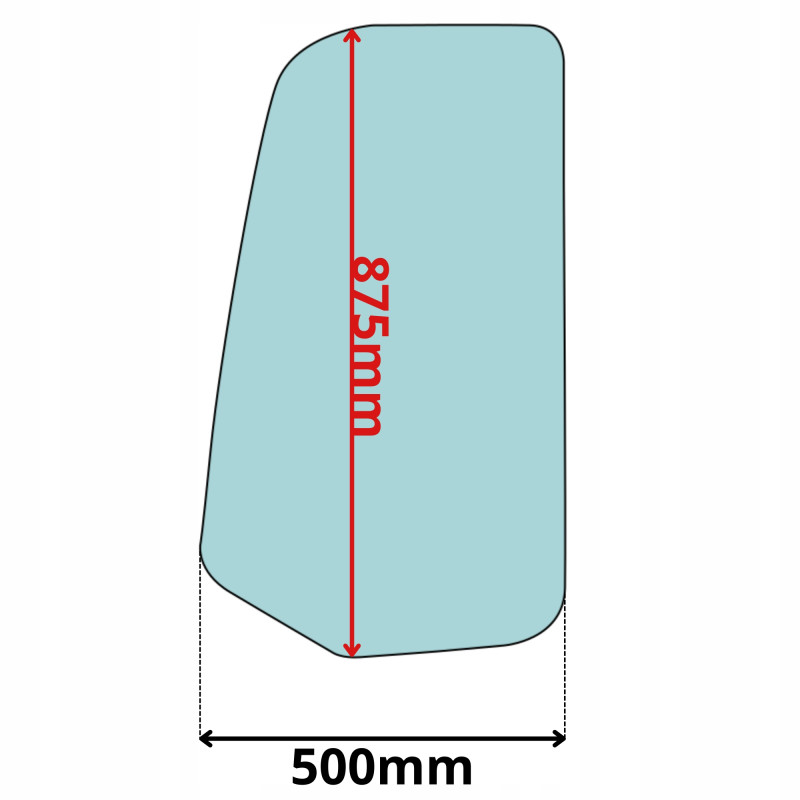 SZYBA BOCZNA DRZWI SUNWARD SWE17B 20B 20F 25B 25F (5040)