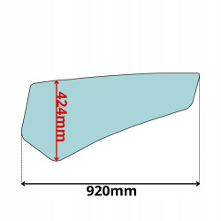SZYBA BOCZNA LEWA DOLNA DRZWI MECALAC 714MW (5041)