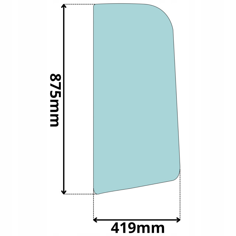 SZYBA ZA DRZWI LEWA SUNWARD SWE 17 20 20 25 25 (5042)