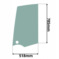 SZYBA LEWA PRAWA TEREX BOCZNA HR 1.6 2.0 TC 16 20 (5048)