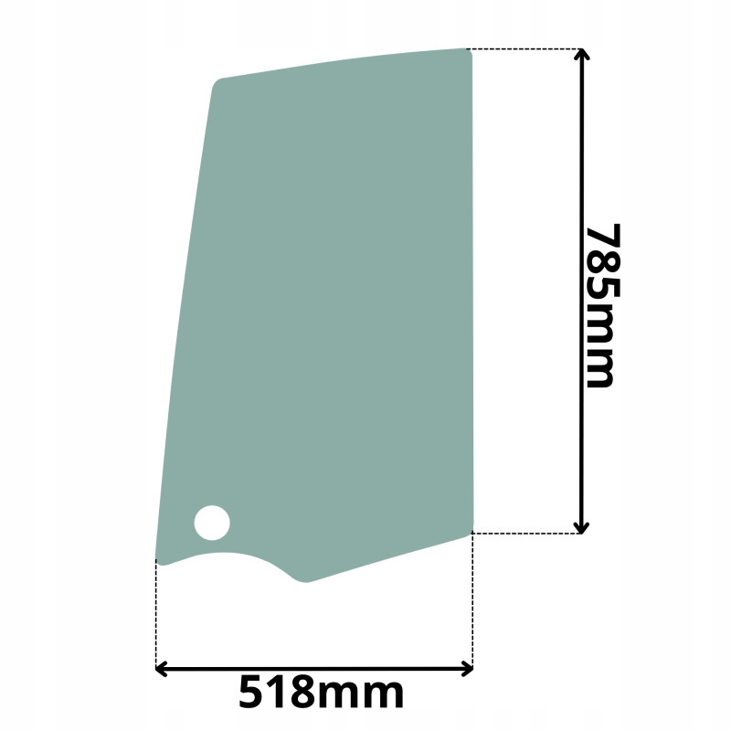 SZYBA LEWA PRAWA TEREX BOCZNA HR 1.6 2.0 TC 16 20 (5048)