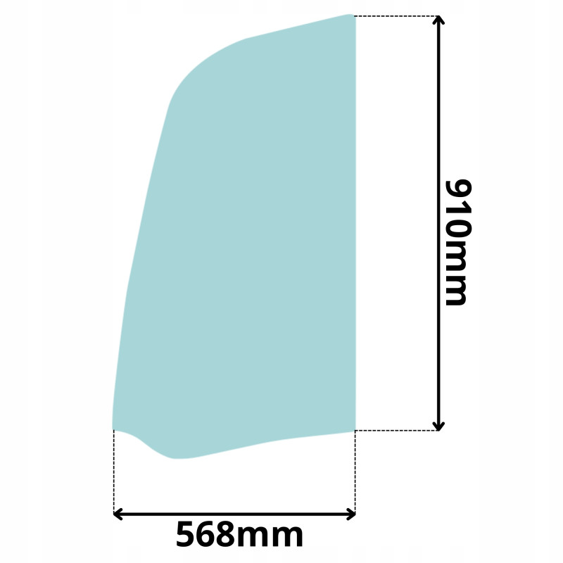 SZYBA DRZWI GÓRNA JCB 802-804 8052-8061 CTS SUPER (5059)