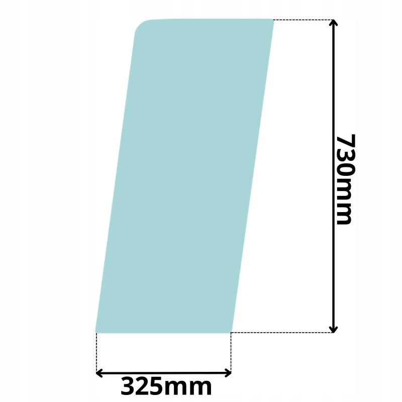 SZYBA BOCZNA LEWA DRZWI CAT M312 M315 M317 318 320 (5067)