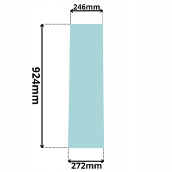 SZYBA PRAWA LEWA ZA DRZWI BOCZNA XCMG ZL30G ZL50G (5068)