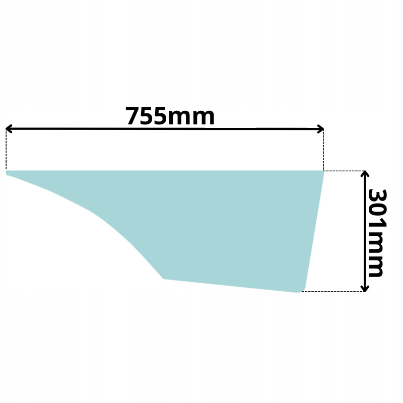 SZYBA BOCZNA DOLNA DRZWI LEWA PRAWA MST542 544 642 (5072)