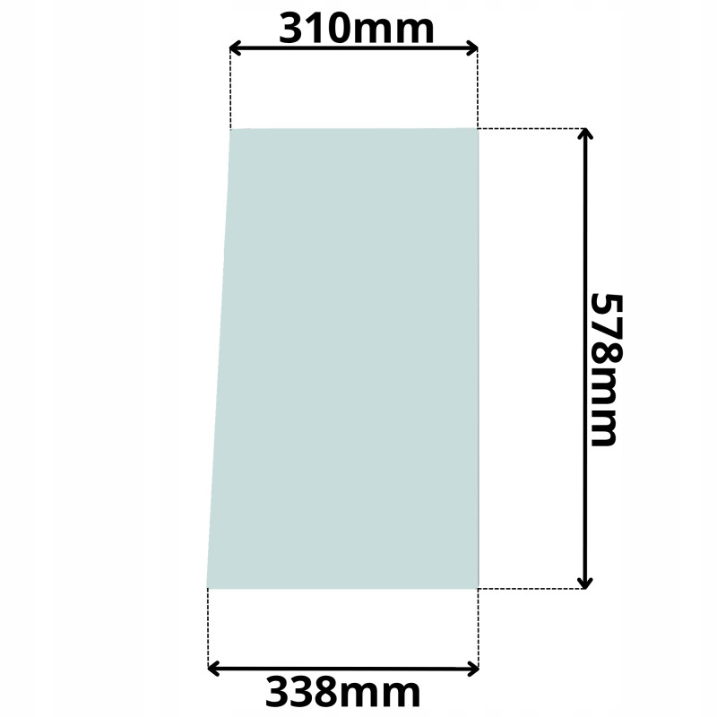 SZYBA CZOŁOWA DOLNA PRAWA LEWA CASE TEREX FERMEC MF (5079)