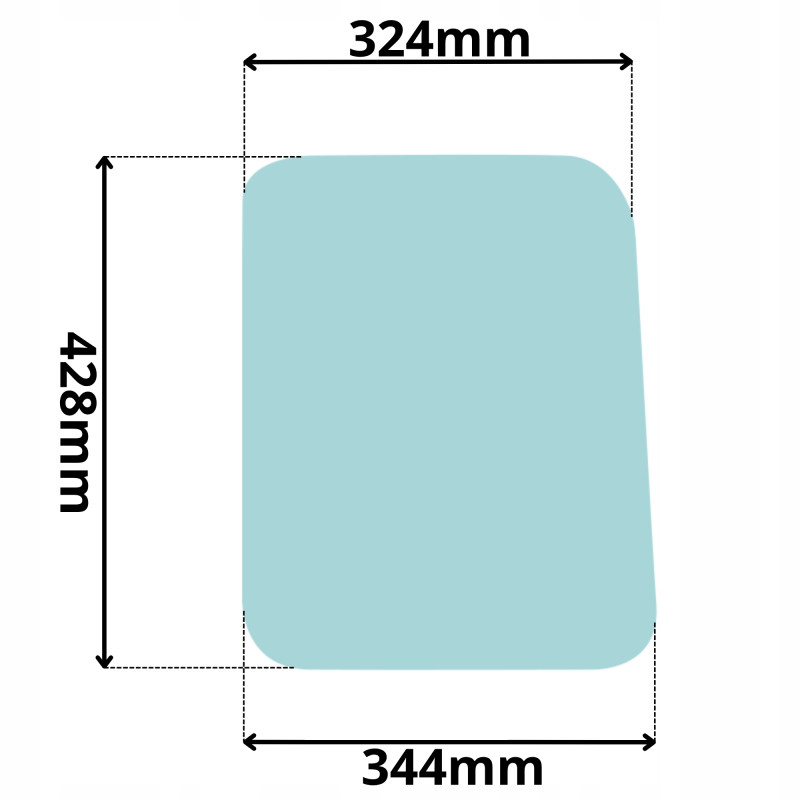 SZYBA BOCZNA DOLNA PRAWA SUNWARD SWE15 SWE17 SWE18 (5080)